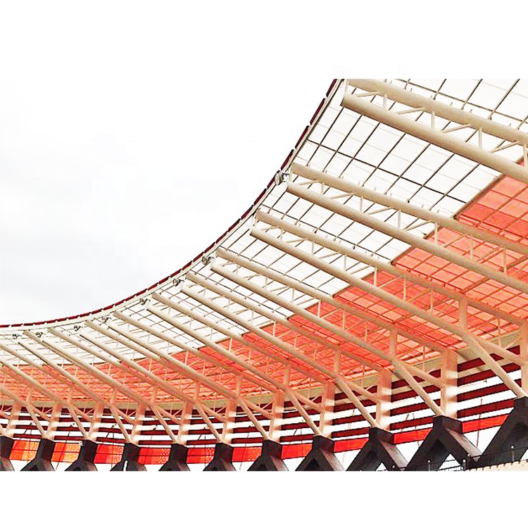 Steel Frame Bolt-ball Jointed Flat Truss Stadium Roofing