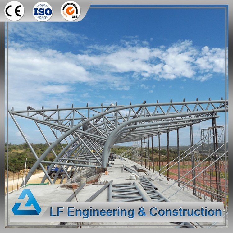 Steel Frame Bolt-ball Jointed Flat Truss Stadium Roofing
