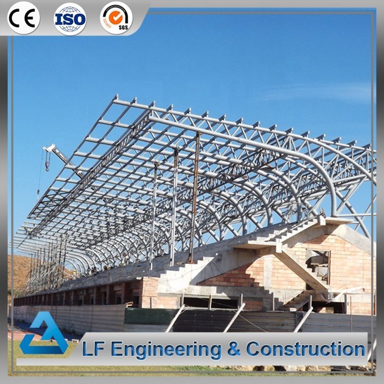 Steel Frame Bolt-ball Jointed Flat Truss Stadium Roofing