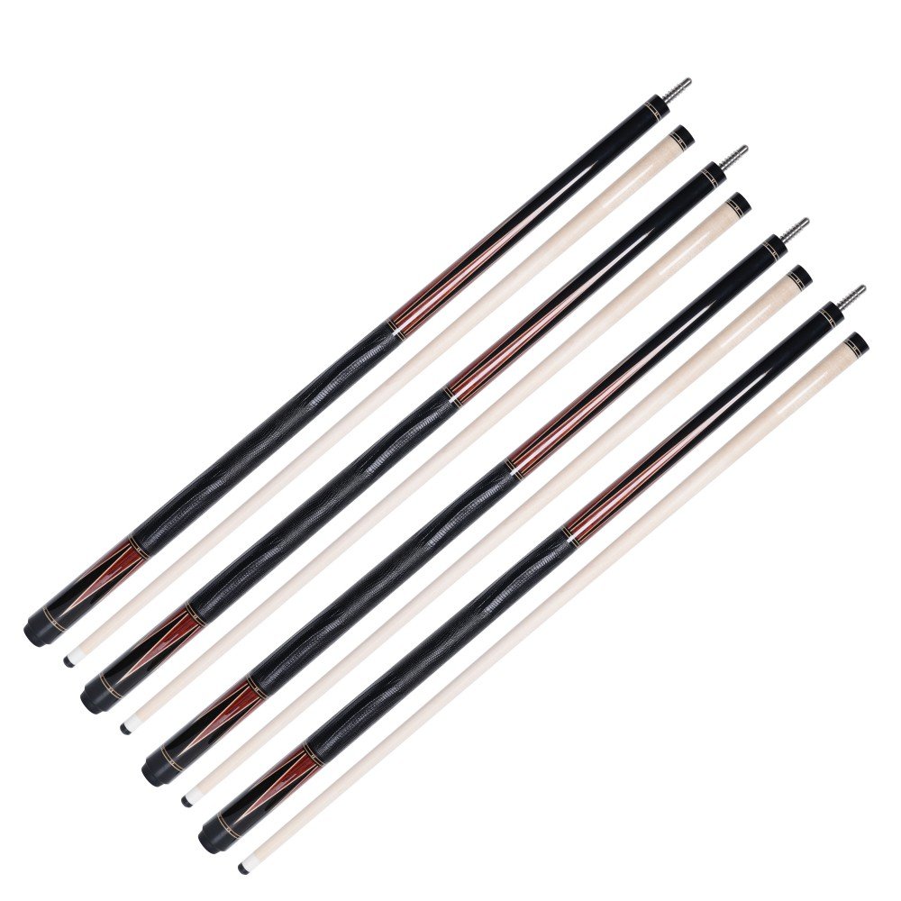 Cueelf Fashion Luxury Solid Wood Pool Cue Stick Inlay Design Cocobolo with Ebony Lizard Skin Grip Billiard Pool Cue