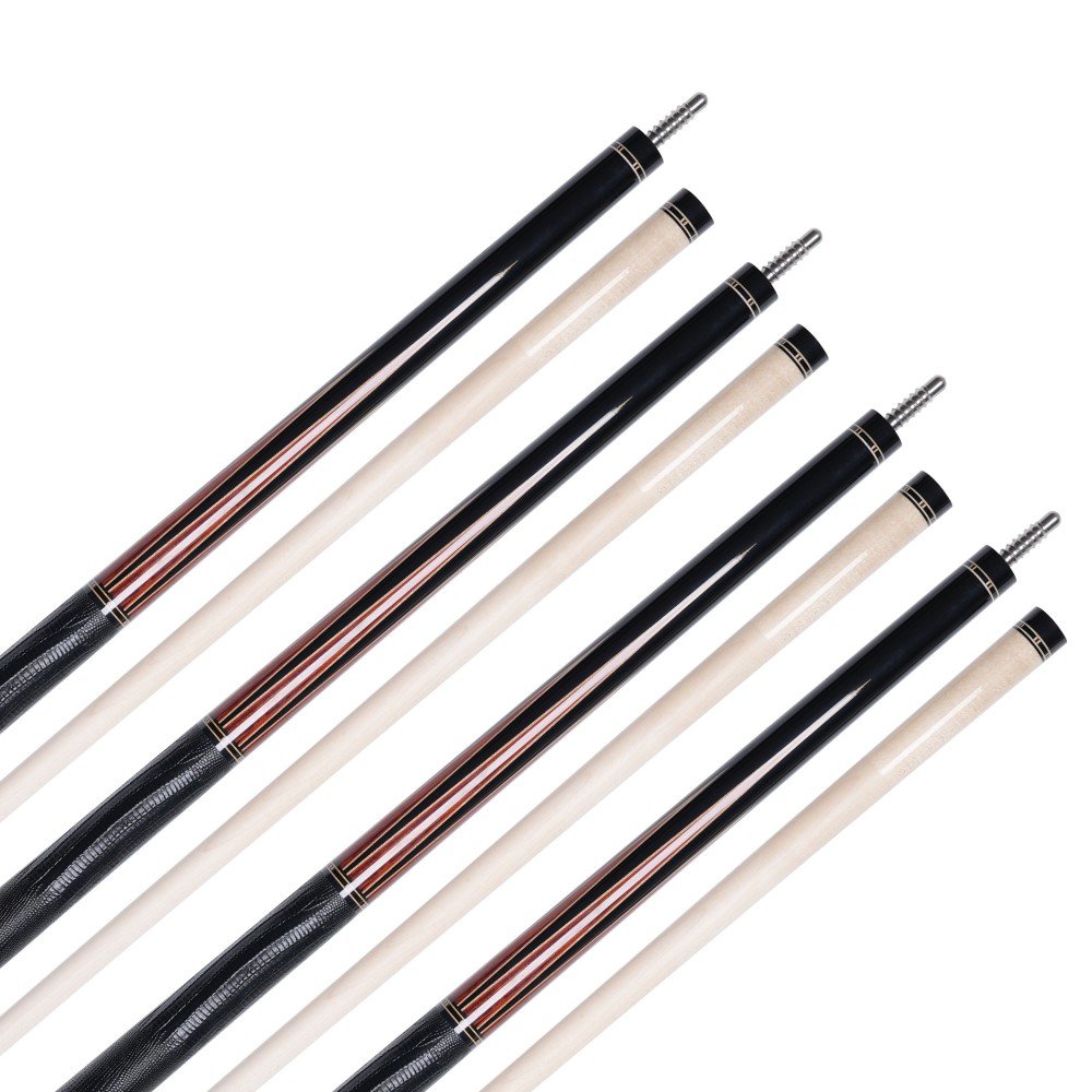 Cueelf Fashion Luxury Solid Wood Pool Cue Stick Inlay Design Cocobolo with Ebony Lizard Skin Grip Billiard Pool Cue