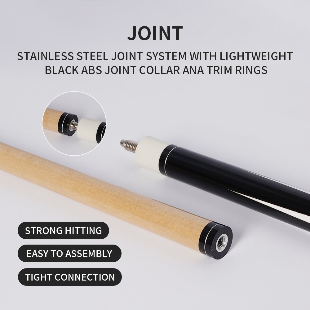Custom Logo Maple Wood Snooker & Billiard Cues New Design Pool Cue Stick
