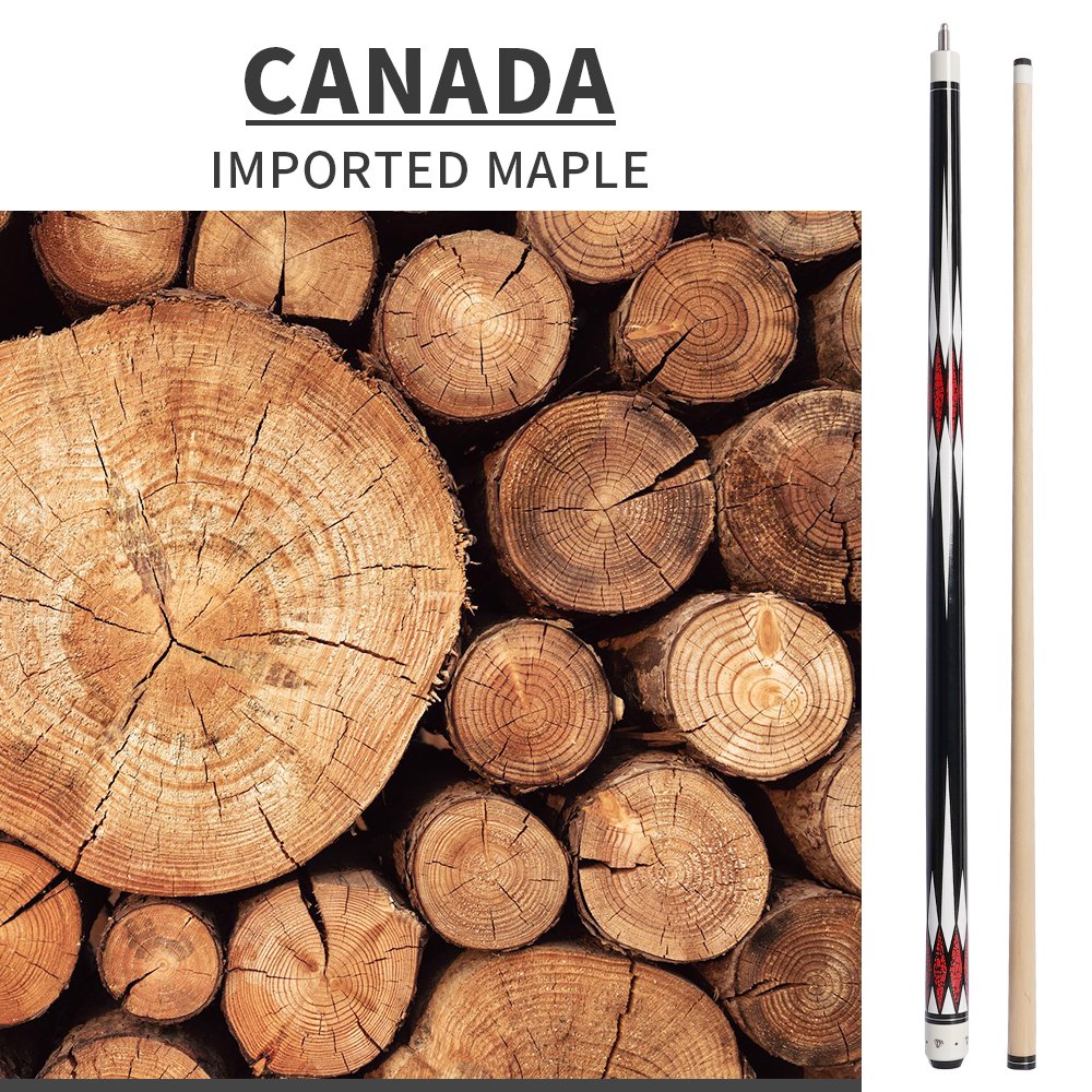 Custom Logo Maple Wood Snooker & Billiard Cues New Design Pool Cue Stick
