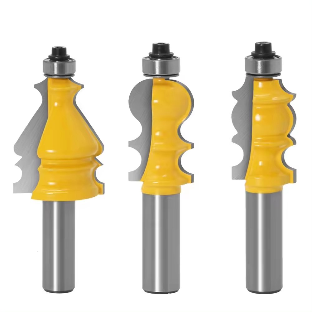 PEXMIENTAS 10pcs Woodworking Carbide Tipped Wood Cutting Wooden Ball Router 6mm Bit CNC Solid Carving Bits Carbide Router Bit