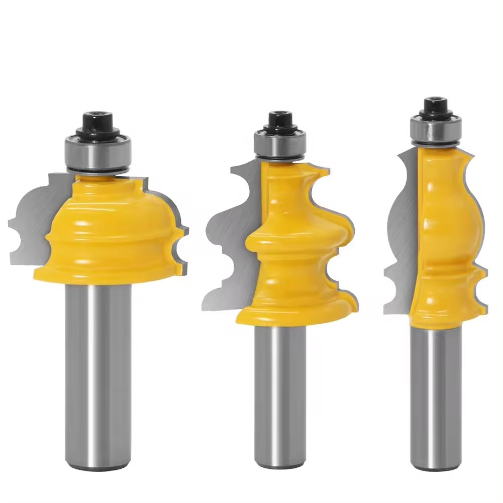 PEXMIENTAS 10pcs Woodworking Carbide Tipped Wood Cutting Wooden Ball Router 6mm Bit CNC Solid Carving Bits Carbide Router Bit