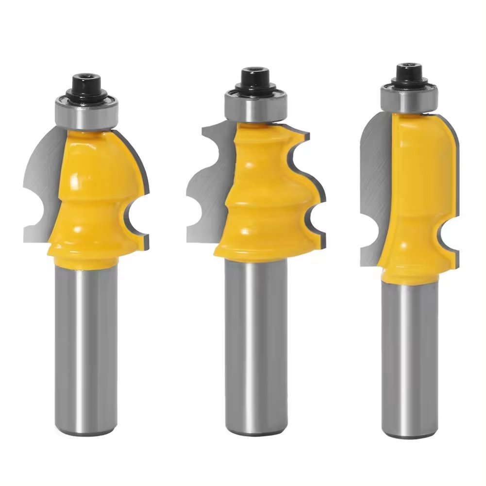 PEXMIENTAS 10pcs Woodworking Carbide Tipped Wood Cutting Wooden Ball Router 6mm Bit CNC Solid Carving Bits Carbide Router Bit