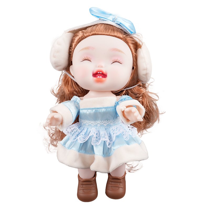 Hot Sale Cute Funny Expression 28 Cm Lovely Plastic Diy Dress up Ball Joints Cartoon Style BJD Dolls Set for Kids for Girls