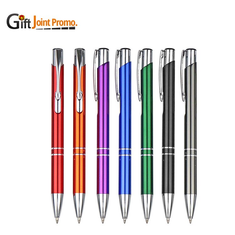 Hot Sale Cheap Personalized LOGO Metal Aluminum Ballpoint Pens Aluminum Ball Point Pen