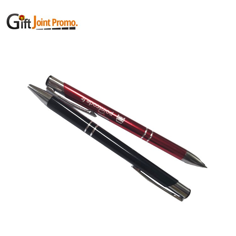 Hot Sale Cheap Personalized LOGO Metal Aluminum Ballpoint Pens Aluminum Ball Point Pen
