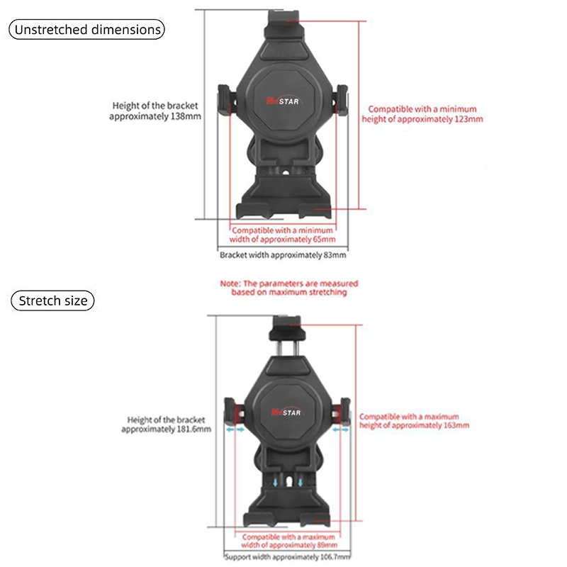 Flexible Universal Mobile Phone Holder Stand Handlebar Rail Tube Ball Base Motorcycle Phone Mount Bike Phone Holder Mount