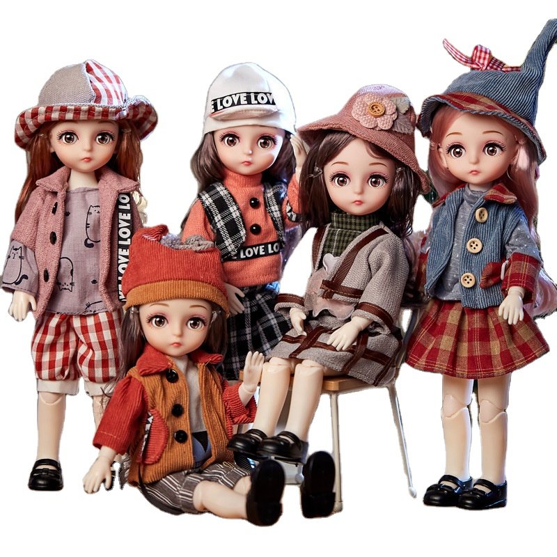 BJD Doll 1/6 Ball Jointed Full Set With Fashion Clothes Soft Wig Vingl Head File Body for Girl Toys Gift 12 Constellation Series