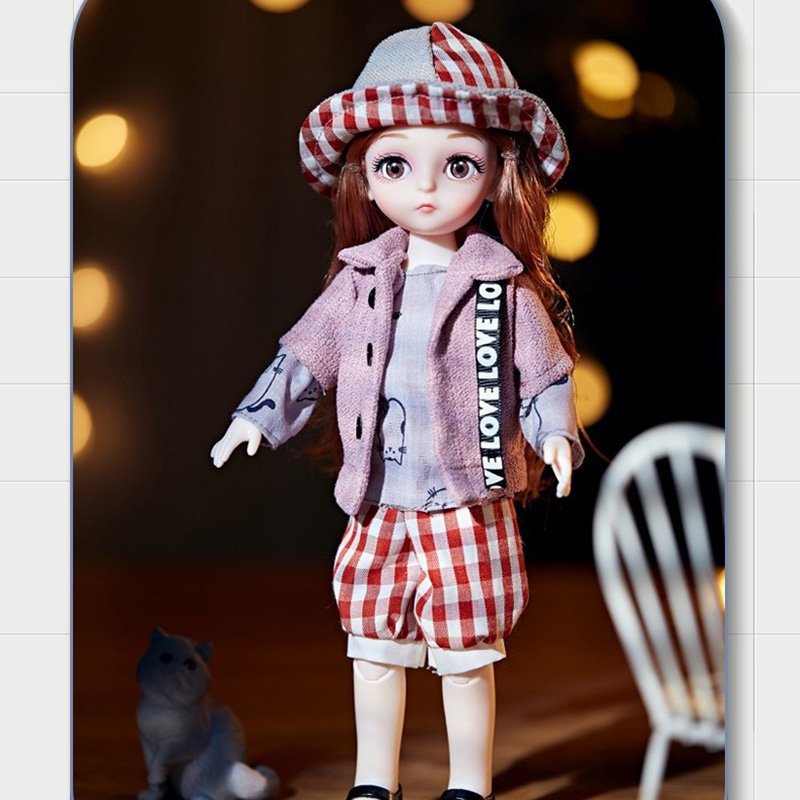 BJD Doll 1/6 Ball Jointed Full Set With Fashion Clothes Soft Wig Vingl Head File Body for Girl Toys Gift 12 Constellation Series