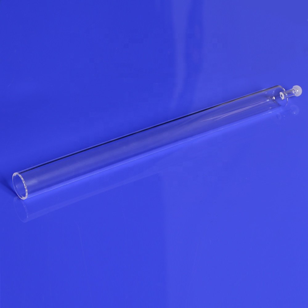 Wholesale Heat Resistant Elementar Transparent Quartz Reaction Tube Combustion Tube With Ball Joint