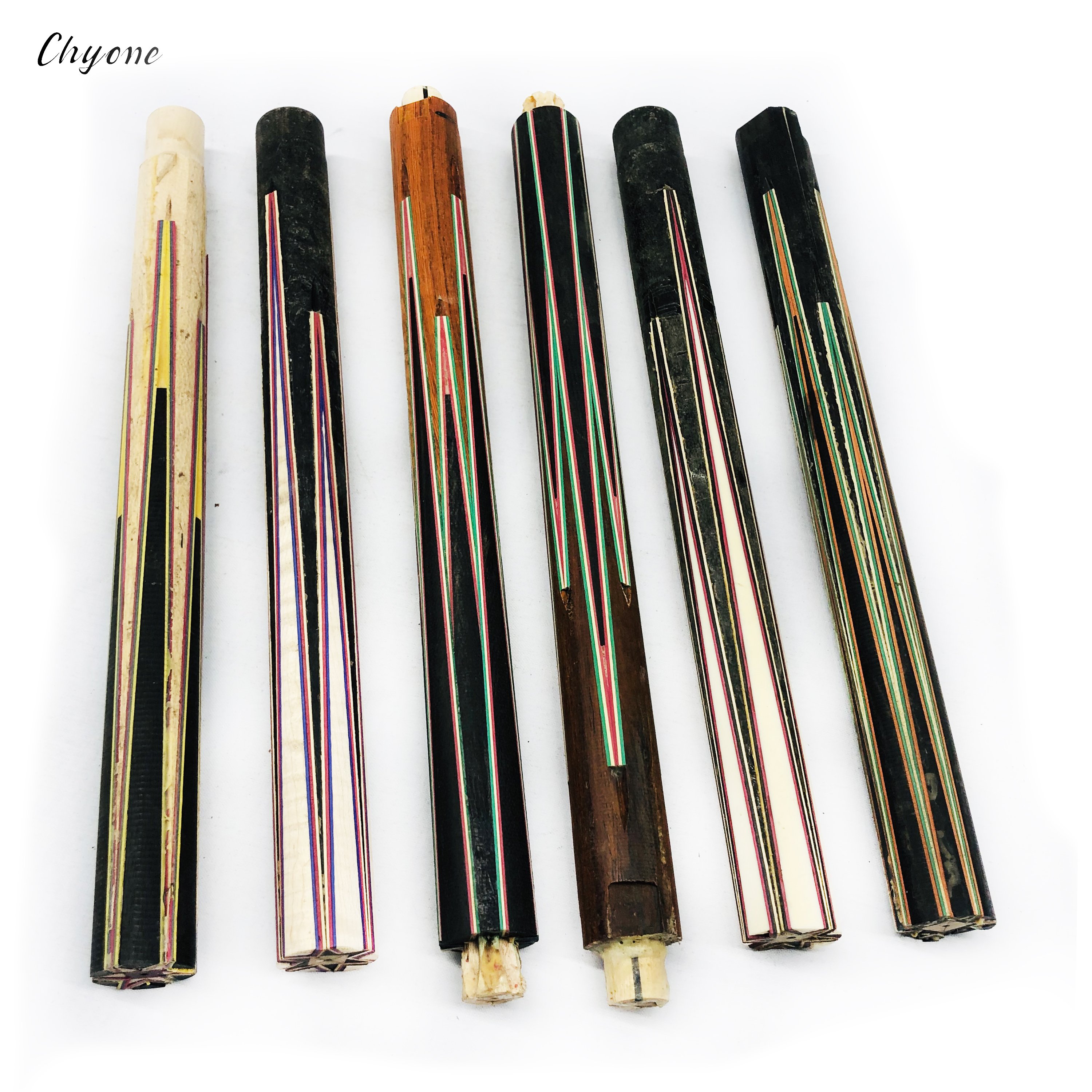 Half-finished Billiard Cue Butt Sleeve Chyone Custom Points Inlay Pool Cue for Cue Maker