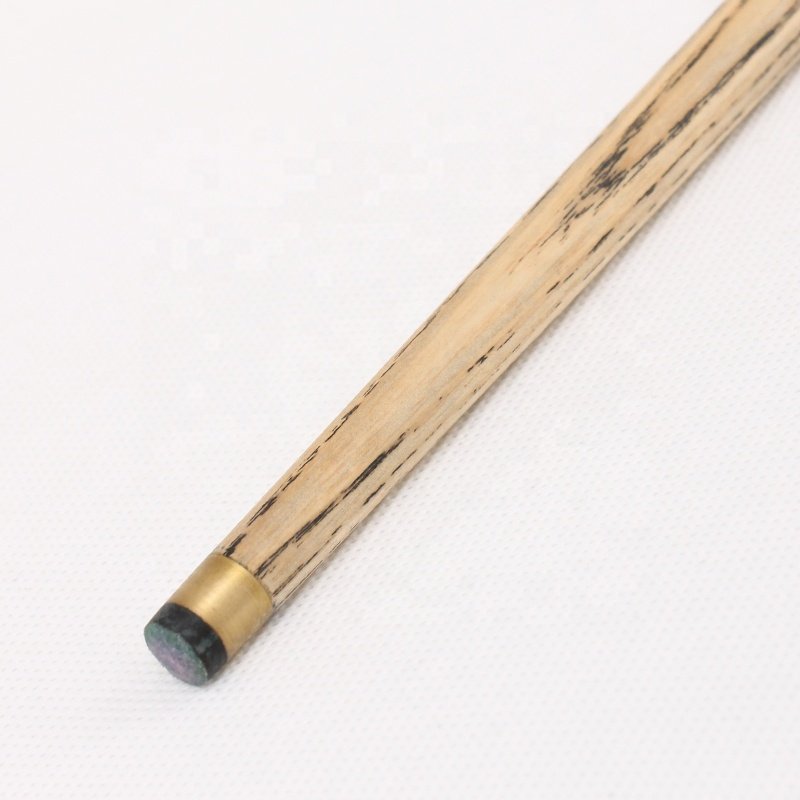 TQG-JX-023 Tip 9.5mm Ebony Carom Cue 1pc Brass Stainless Steel Snooker Cue 57-Inch White Wax Wood Three-Quarter Single Potts