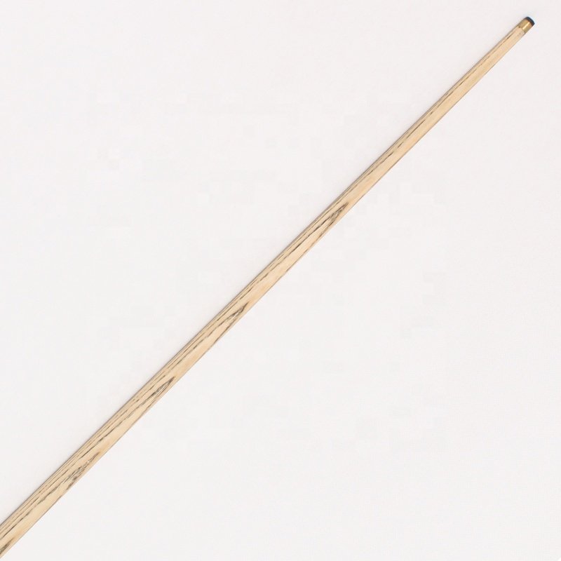 TQG-JX-023 Tip 9.5mm Ebony Carom Cue 1pc Brass Stainless Steel Snooker Cue 57-Inch White Wax Wood Three-Quarter Single Potts