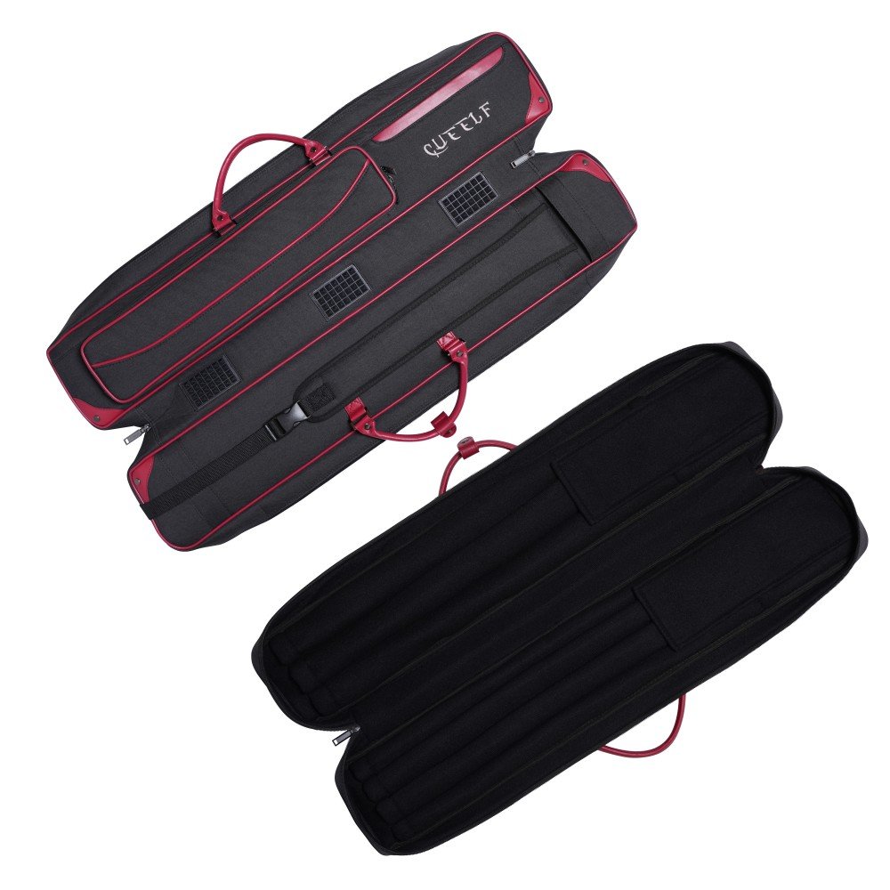 Xmlinco Pool Cue Case Soft Billiard Cue Sling Bag 3B4S Portable Shoulder Strap Handle