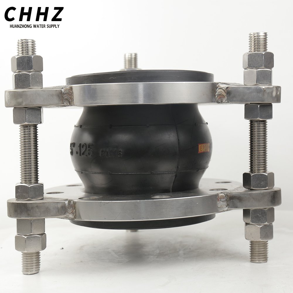 Large Caliber Limited Seal Single Ball Flange Flexible Pipe Coupling Rubber Expansion Joint