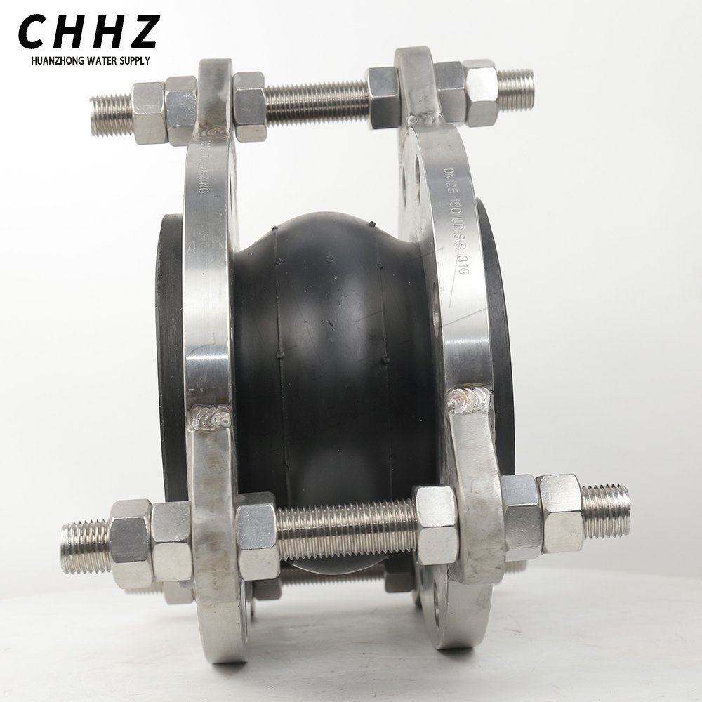 Large Caliber Limited Seal Single Ball Flange Flexible Pipe Coupling Rubber Expansion Joint