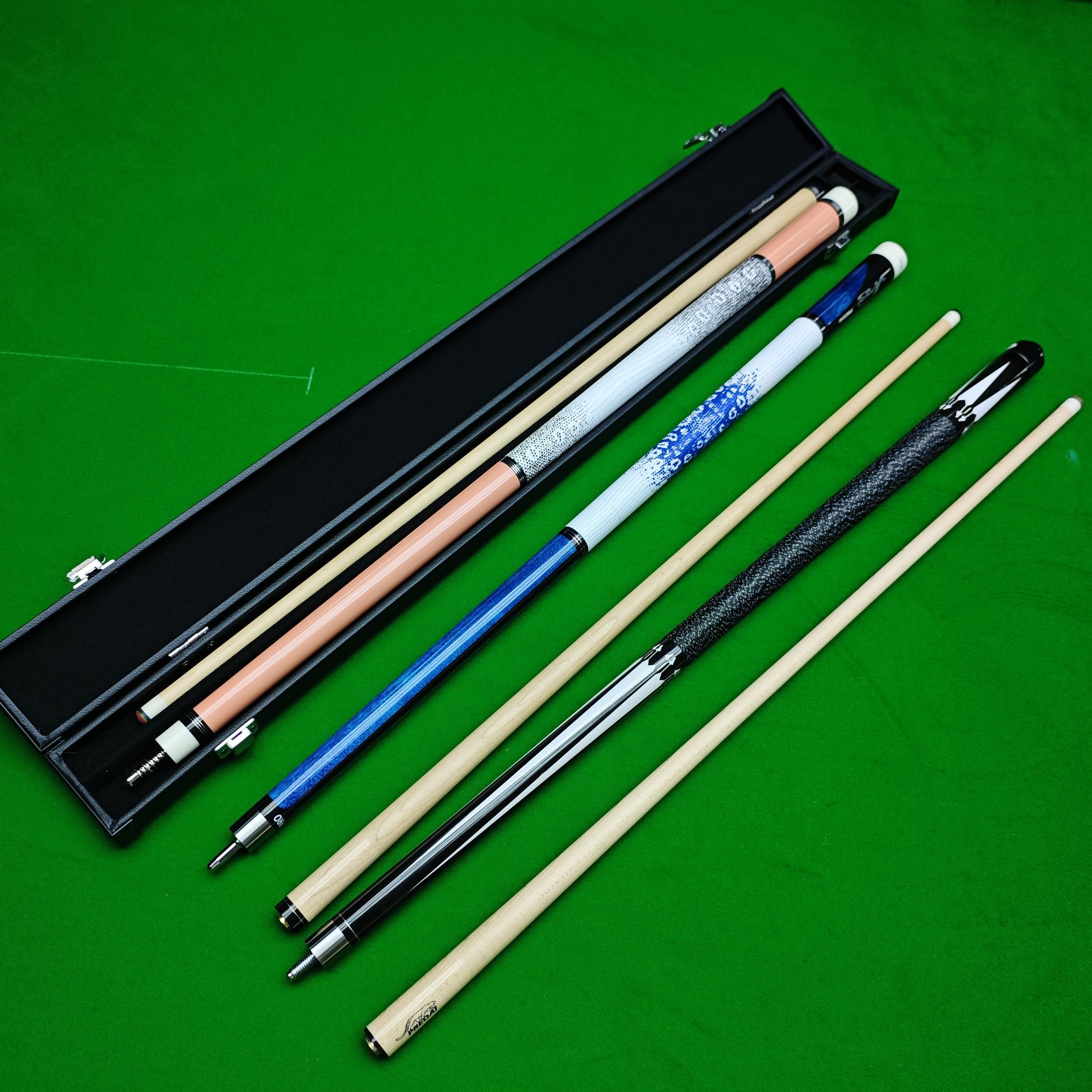 Straightness Detection Maple Professional 8 Ball Billiard Cue Stick 19 oz 57 Inch 12.5mm Pool Cue for Sale