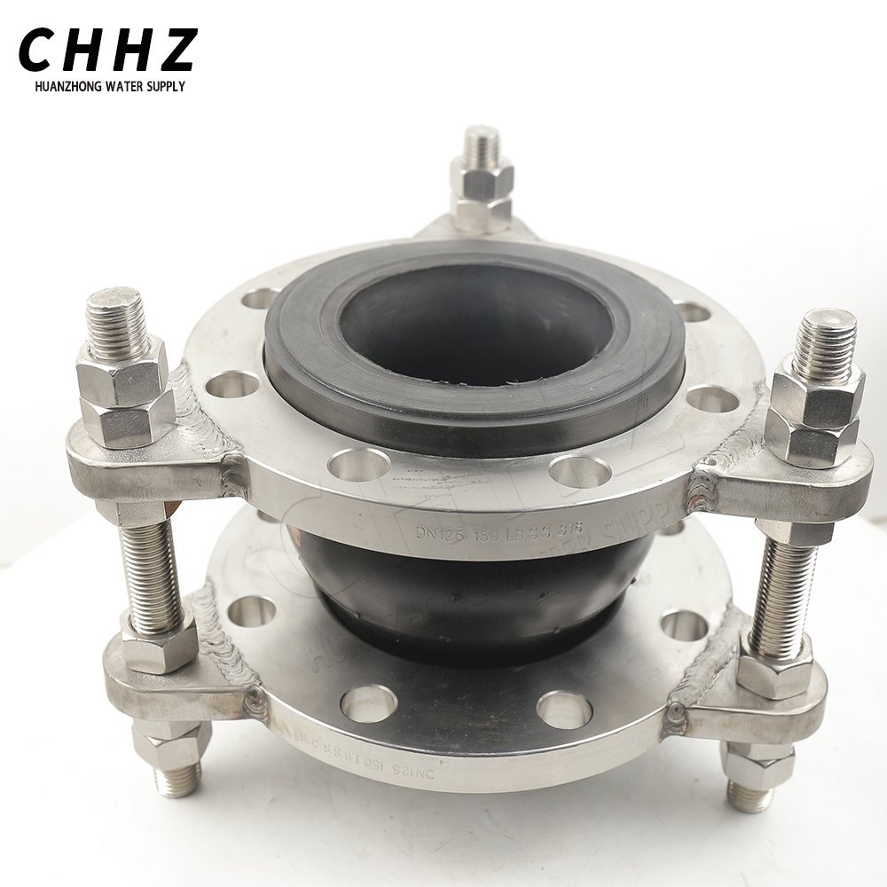 Large Caliber Limited Seal Single Ball Flange Flexible Pipe Coupling Rubber Expansion Joint
