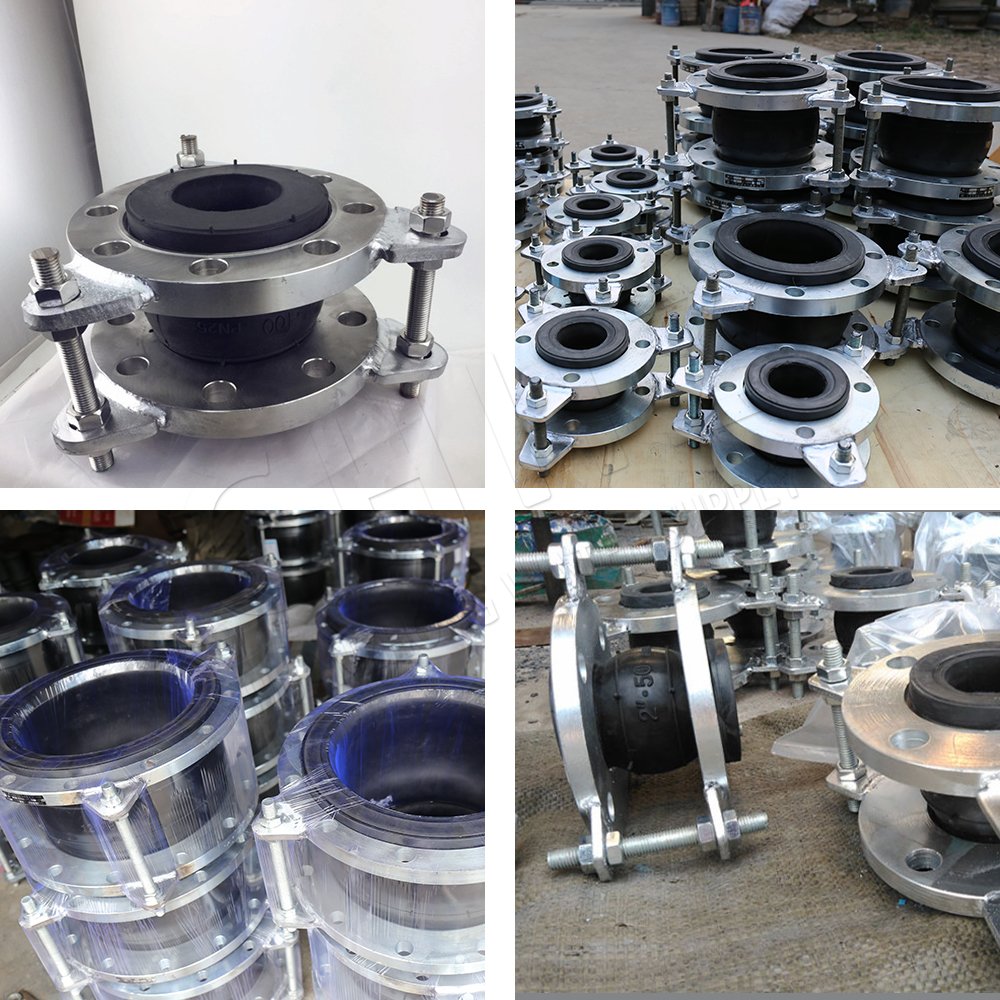Large Caliber Limited Seal Single Ball Flange Flexible Pipe Coupling Rubber Expansion Joint
