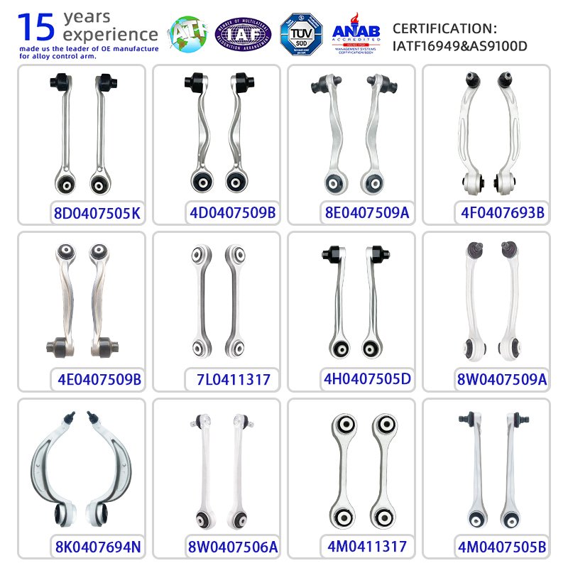 Suspension Parts Aluminum Upper Rear Lower Front Control Arm for Benz Audi Bmw Nissan Infiniti Lexus