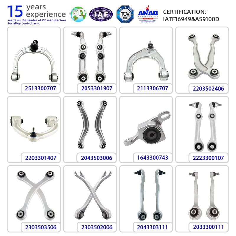 Suspension Parts Aluminum Upper Rear Lower Front Control Arm for Benz Audi Bmw Nissan Infiniti Lexus