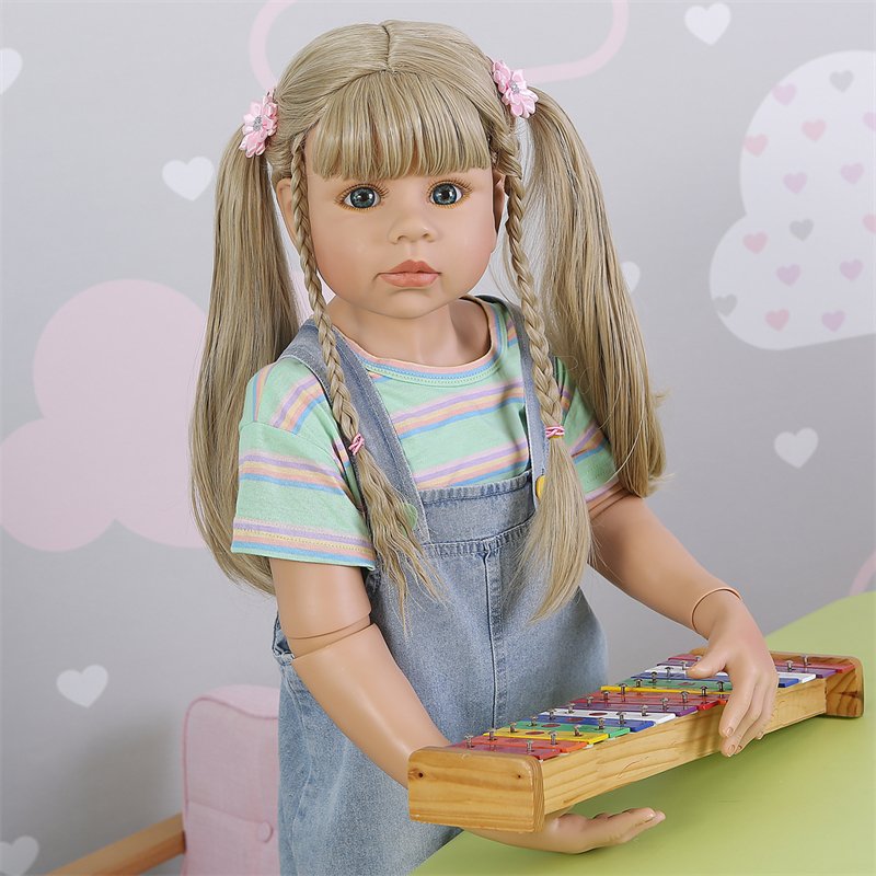 Wholesale Lovely 98cm Toddler Girl Model Doll 3-4Years Real Baby Dress Model Ball Jointed Body Doll Collectibles