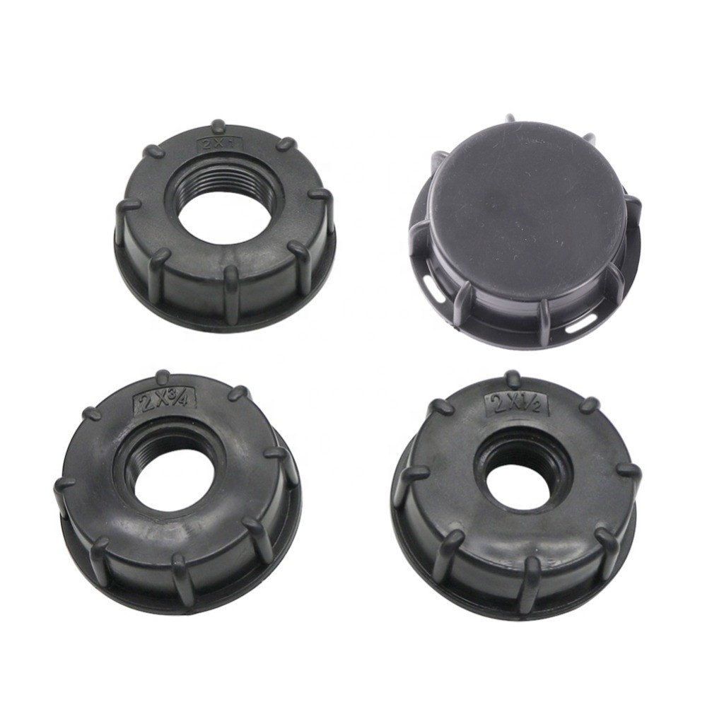 Water Tank Replacement Adapter Joint S60x6 1/2" 3/4" 1" Thread Ball Valve Hose Switch IBC Tank Fitting