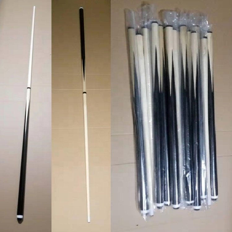 Factory Direct Sale Cheap Price 1/2 Style White Wood Cue Pool Cue Billiard Table Accessories Pool Table Parts 500g