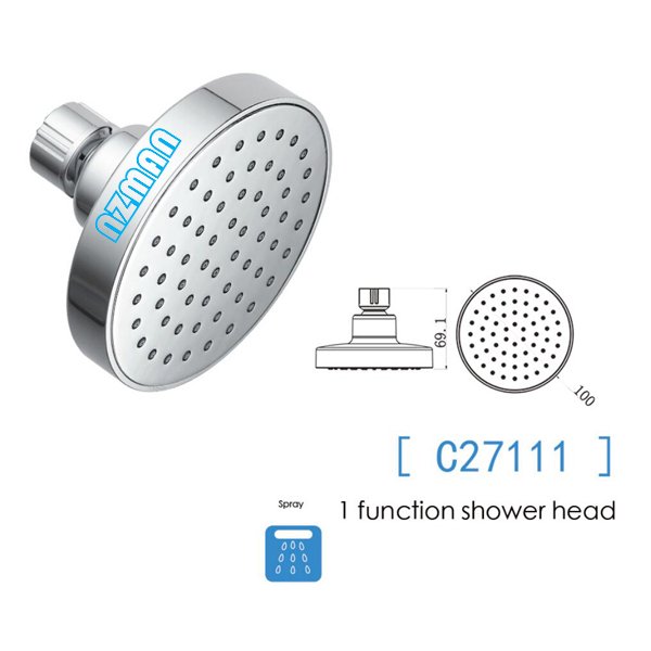 NZMAN 4" High Quality Chrome ABS Overhead Top Shower Head #C27111