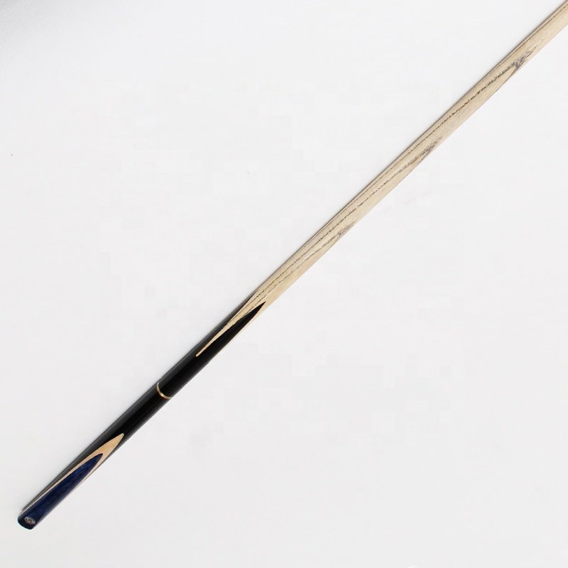 TQG-JX-063 Three-Quarters Stainless Steel Carbon Maple White Wood Ash Wood Cue Snooker Pool Cue Stick 57 Inches Blended Ebony