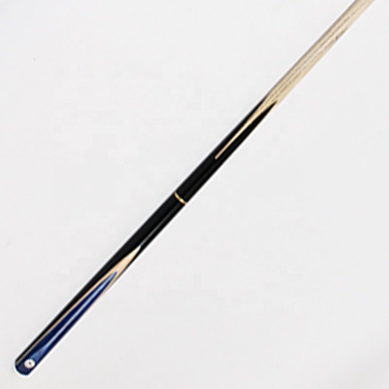 TQG-JX-063 Three-Quarters Stainless Steel Carbon Maple White Wood Ash Wood Cue Snooker Pool Cue Stick 57 Inches Blended Ebony