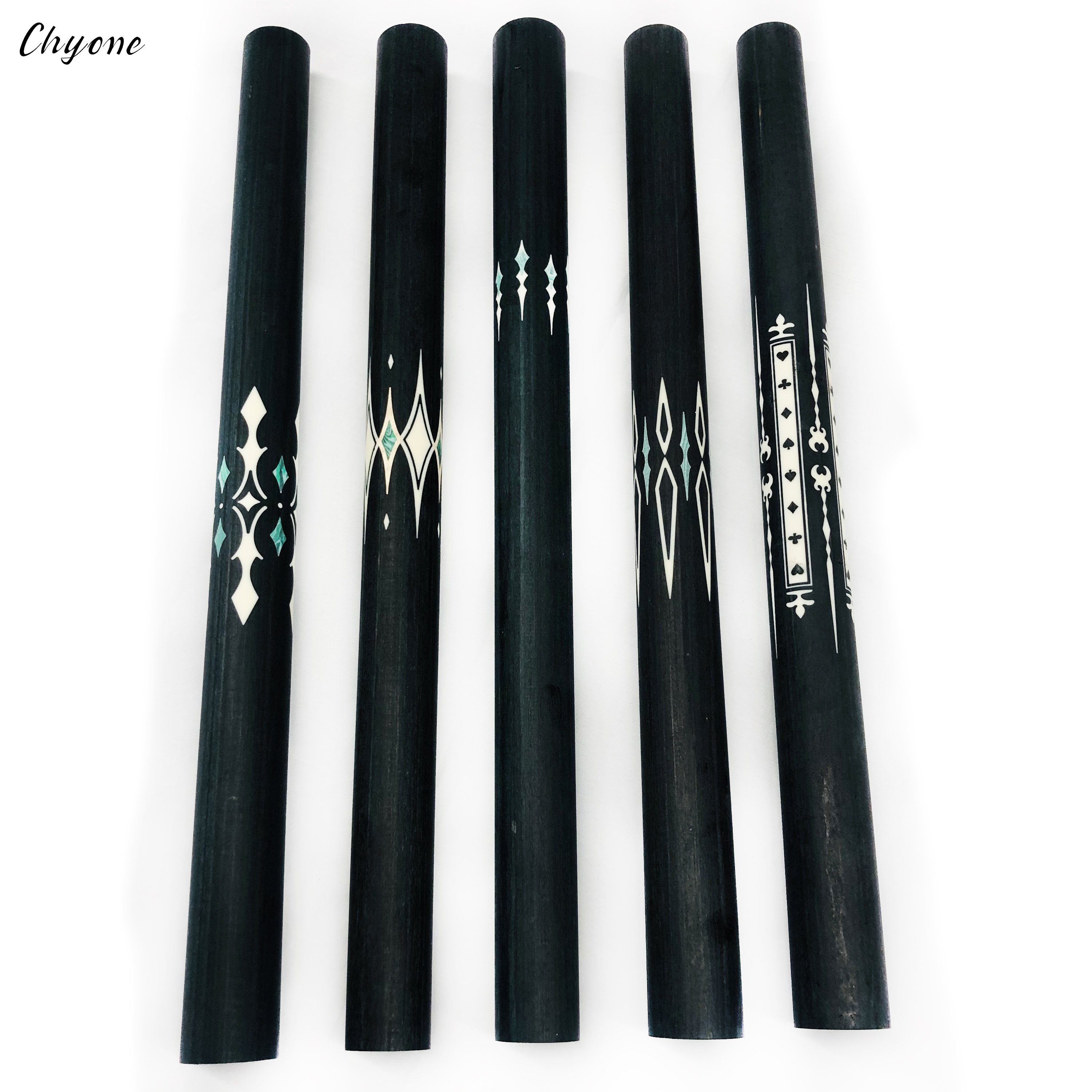 Semi-finished Inlay Carom Cue Chyone Custom Black Ebony Billiard Cue Handmade 3cushion Pool Cue Stick