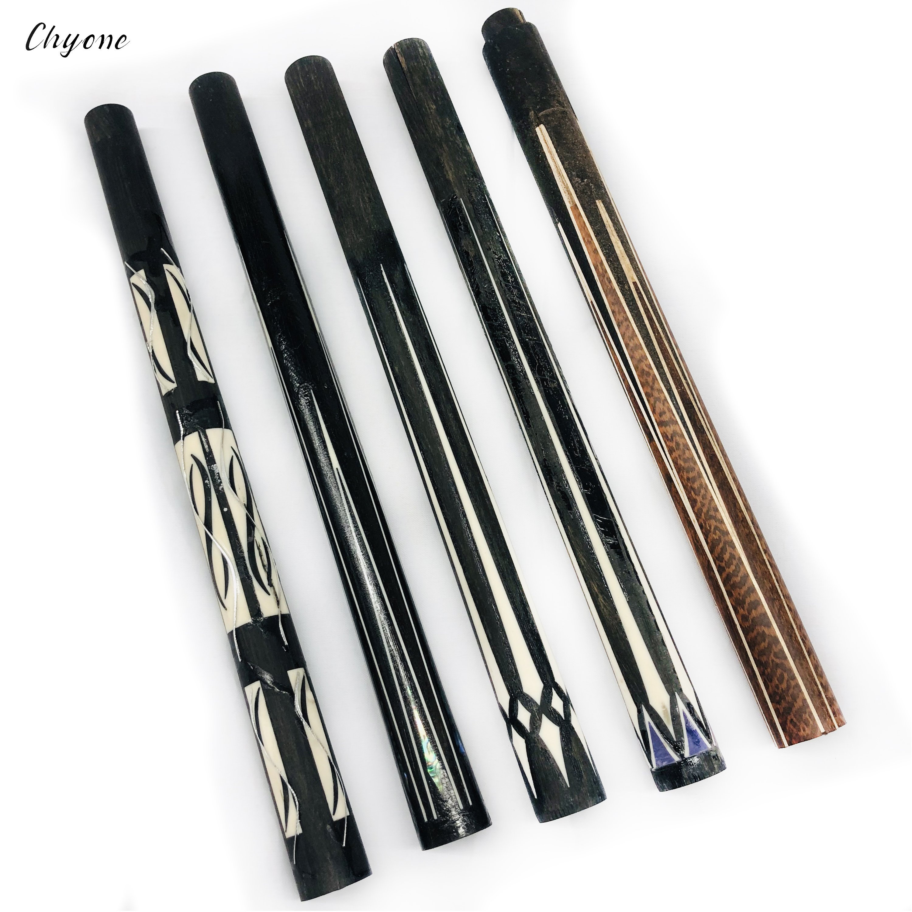 Semi-finished Inlay Carom Cue Chyone Custom Black Ebony Billiard Cue Handmade 3cushion Pool Cue Stick