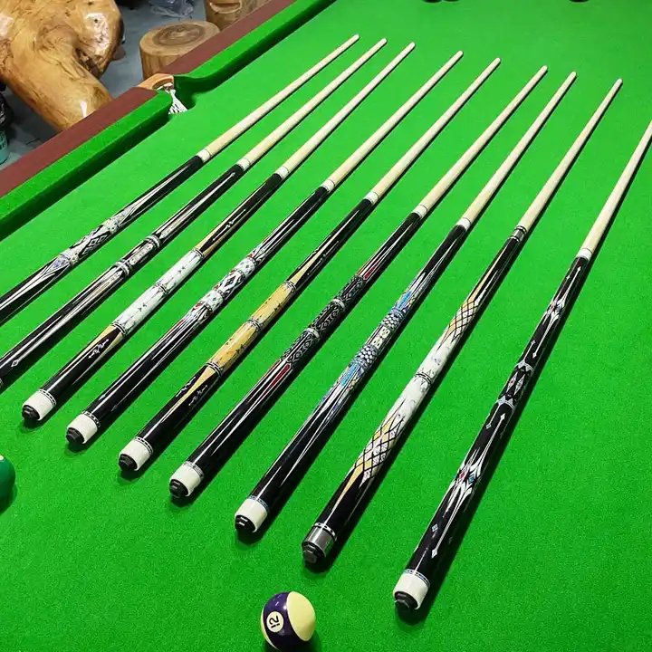 Economic Decal Design Maple Wood 13mm Pool Cue Sticks Colorful American Nine-ball Arm Stick Billiards Cues Very Straight