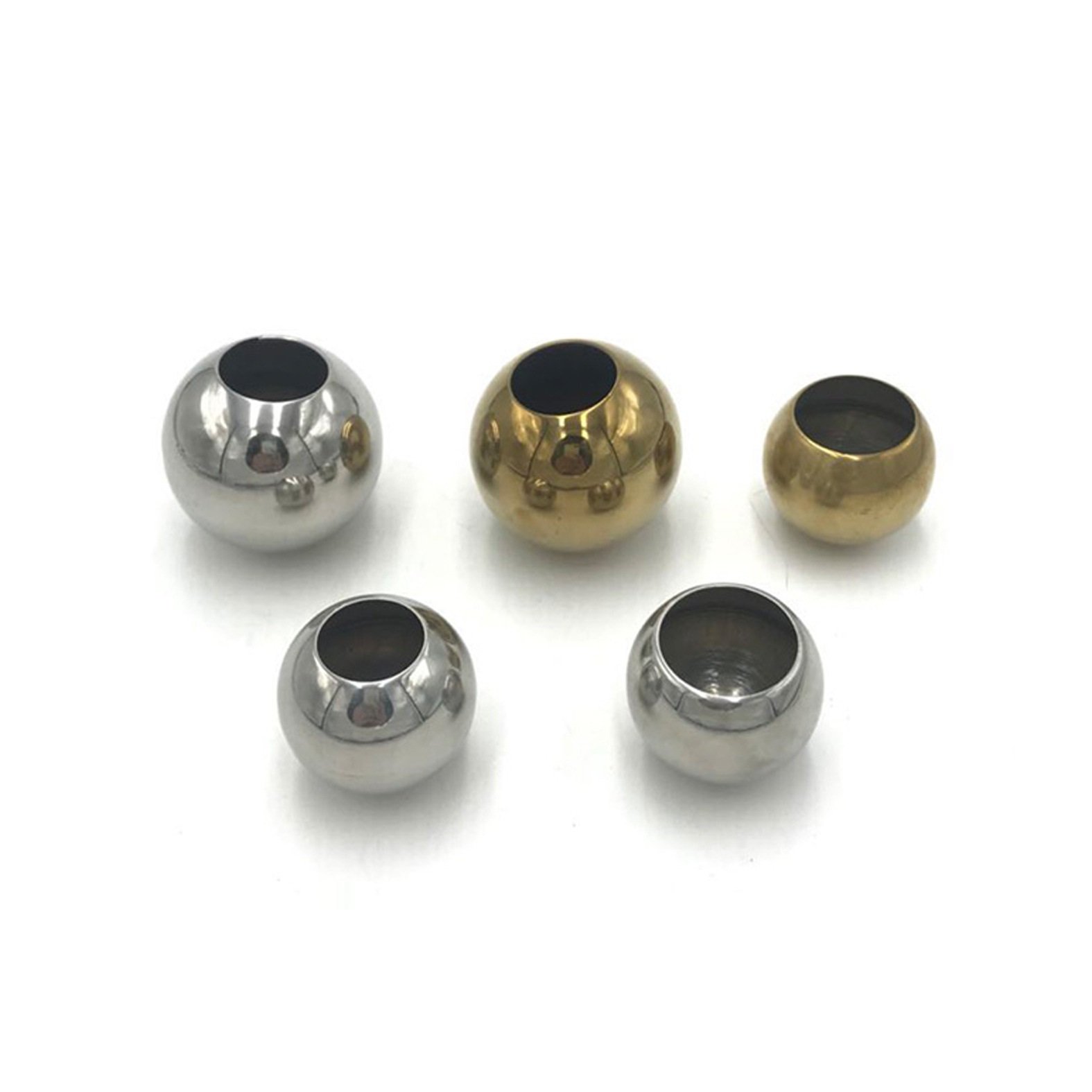 Stainless Steel Hollow Balls Stair Balustrade Fittings Railings Home Banister Decorative Ball Round Metal Hollow Ball -