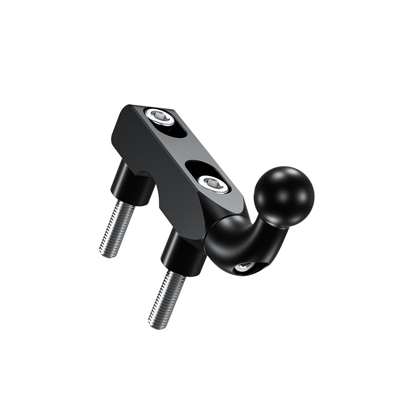 High Quality &Factory Price Mount Base with 17 mm TPU Ball for Motorcycle Mobile Phone Holder Clutch Base Double Socket Arm