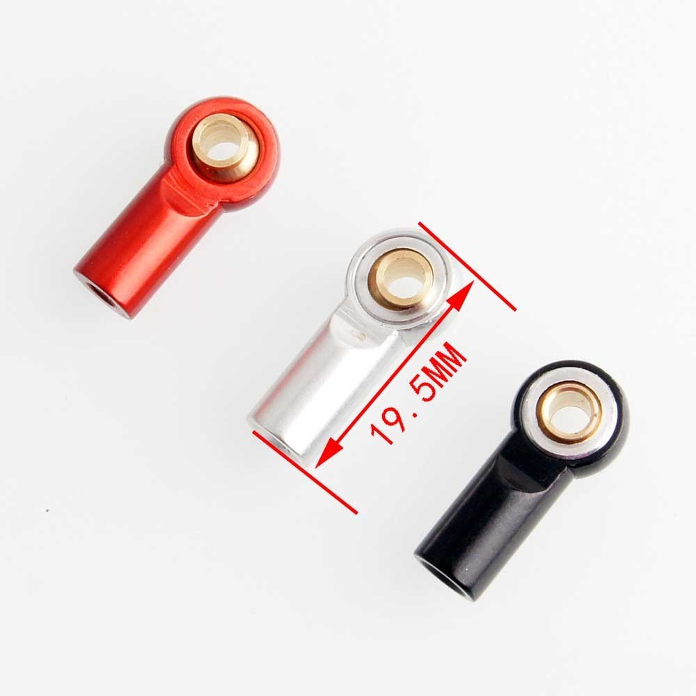 Aluminum M3 Metal Ball Head Holder for Axial SCX10 Link Rod End Ball Joint for 1/10 RC Car Truck,Buggy Crawler