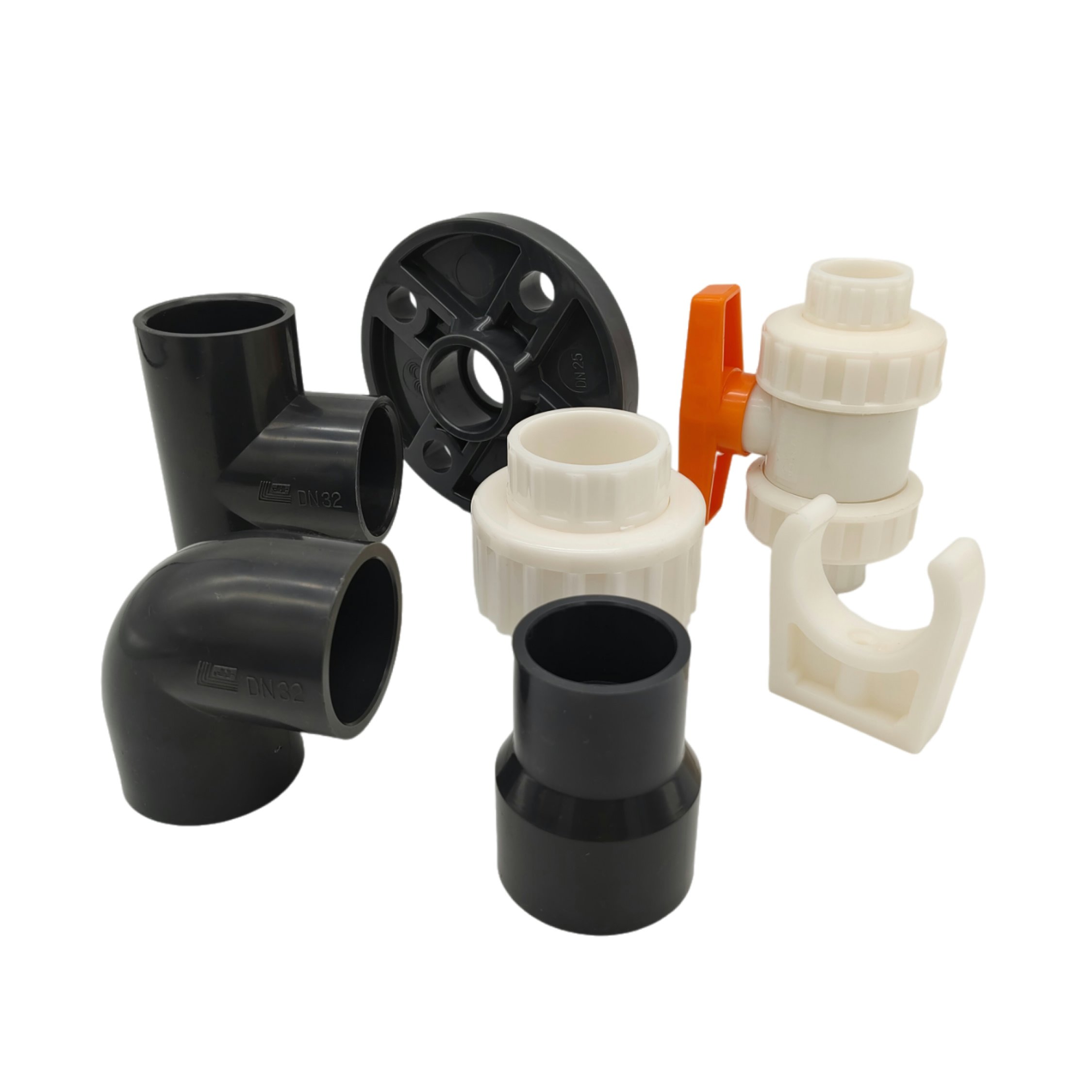 ABS Elbow,Tee,Cross,Coupling,Union,Reducer,Bushing,Female Adapter,Male Joint,Flange,Cap,Clamp,Bend,Plastic Pipe Fittings