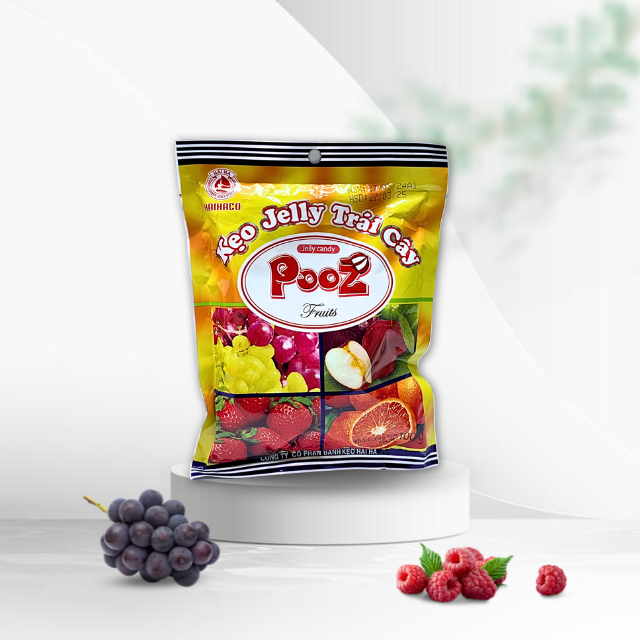 Top Product for All Age Chewy Gummy Candy Jelly Candy Multi Flavor POOZ Jelly Candy From HaiHaCo Since 1060