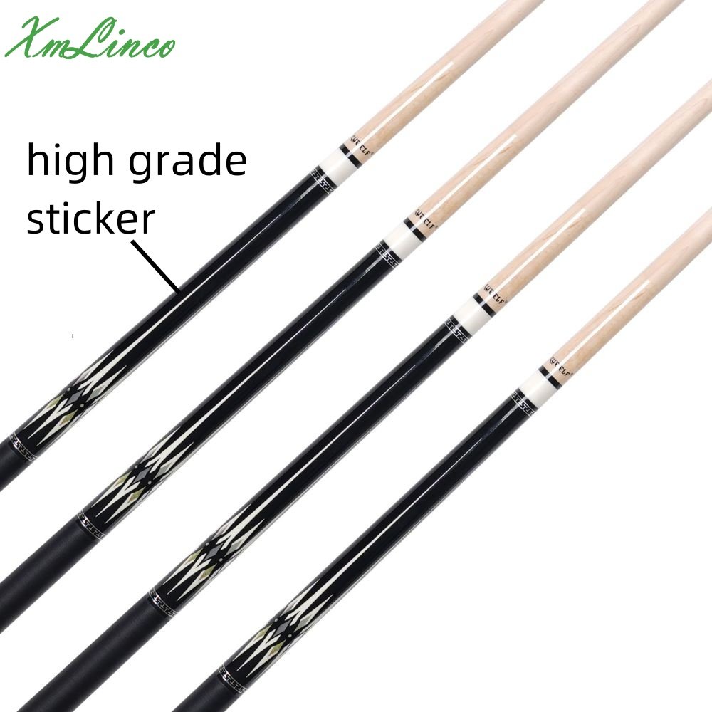 Xmlinco Billiard Pool Cue Linen Warp High Technology Professional 12.5mm Tip Size Hard Maple Shaft 58 Inches
