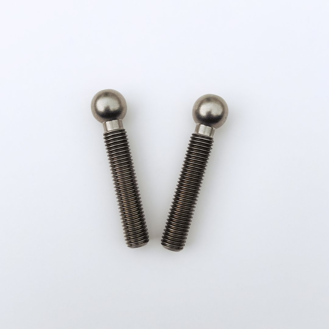CNC Custom Stainless Steel 316 304 Ball Head Bolts and Screw M14 Thread Universal Joint With Ball Head Screw