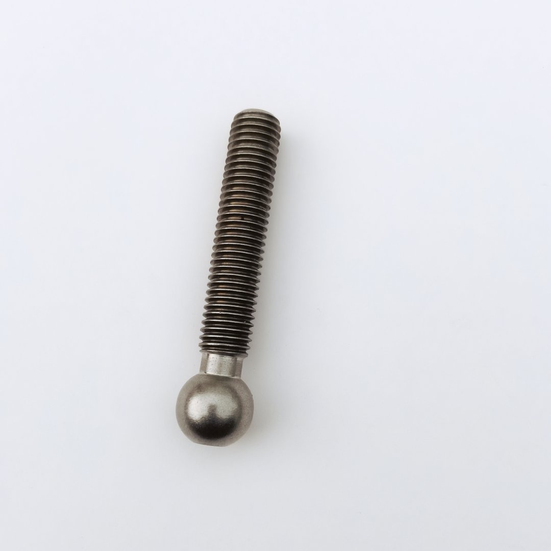 CNC Custom Stainless Steel 316 304 Ball Head Bolts and Screw M14 Thread Universal Joint With Ball Head Screw