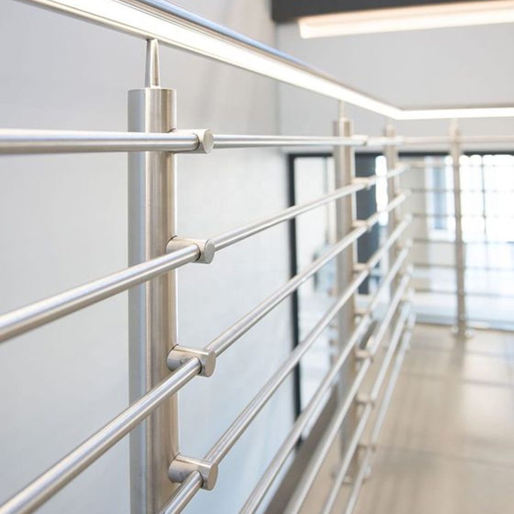 DF Industrial Outdoor Handrails Galvanized Stainless Steel Pipe Ball Joint Stanchions Balustrades & Handrails