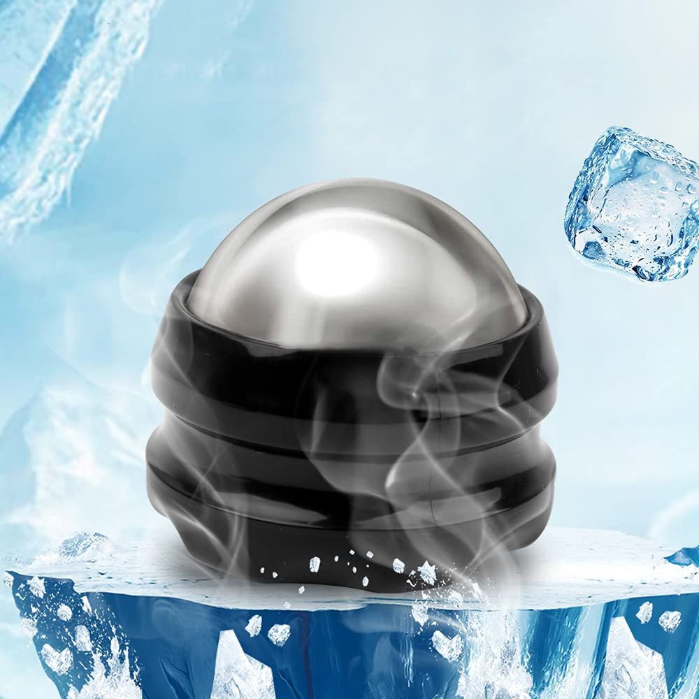 Therapy Tool Manual Stainless Steel Cold Massage Roller Ball Cold Hot Relief for Sore Muscles,Joint Pain Relief Relaxing
