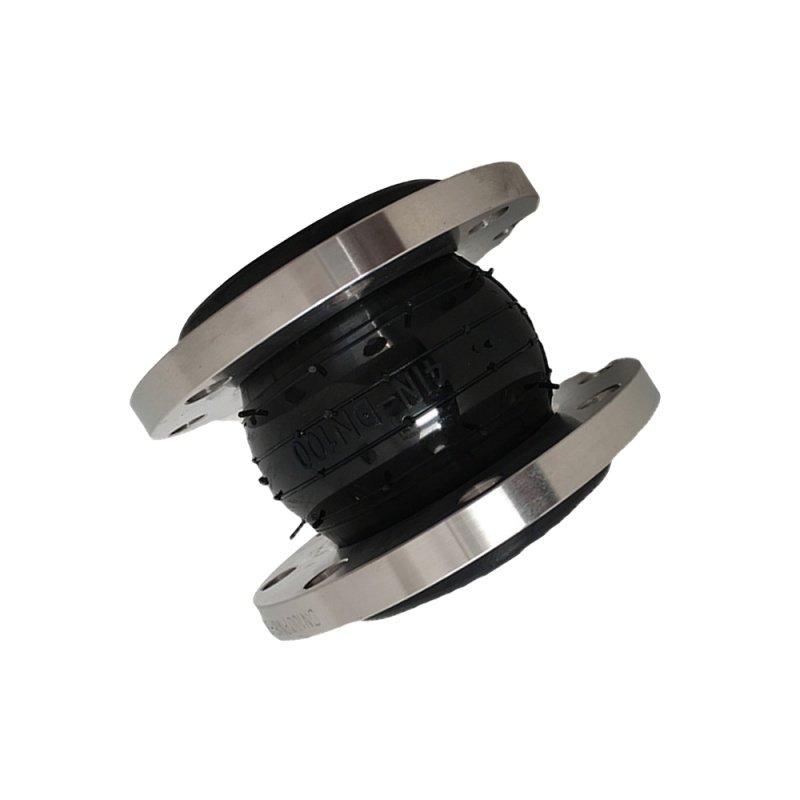 Stainless Steel Double Flanged Rubber Soft Joint Epdm Rubber Flexible Single Ball Expansion Joint