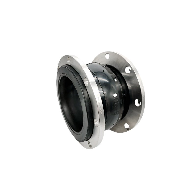 Stainless Steel Double Flanged Rubber Soft Joint Epdm Rubber Flexible Single Ball Expansion Joint