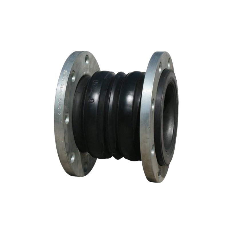 Stainless Steel Double Flanged Rubber Soft Joint Epdm Rubber Flexible Single Ball Expansion Joint